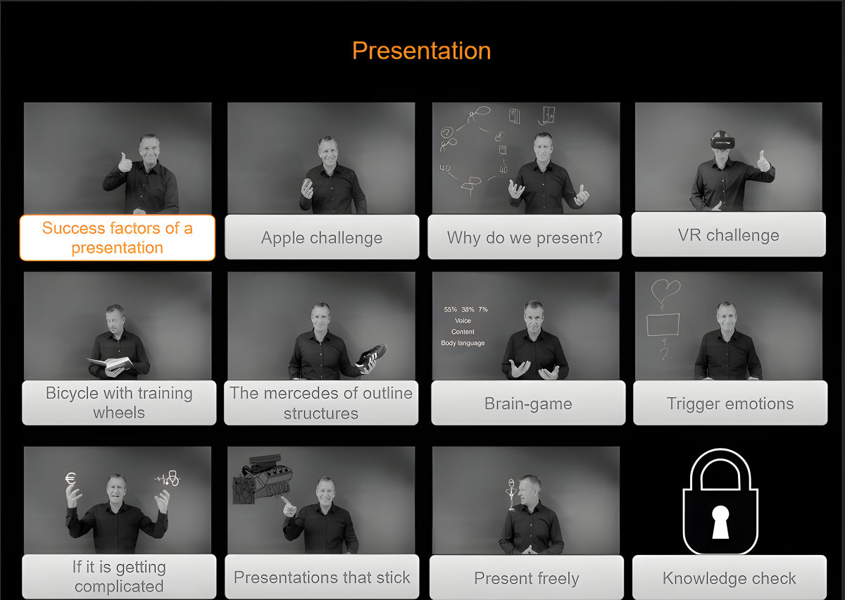 Bildschirmfoto aus dem Demo-Video Presentation – zur Kurzdemo auf screencast.com